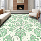 Elegant Abstract Floral Pattern Rug