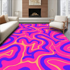 Vibrant Swirls Bold Pattern Rug
