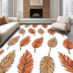 Autumn Feather Pattern Design Rug