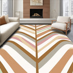 Wavy Stripe Chevron Pattern Rug