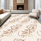 Feathered Swirls And Lines Design Rug