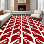 Abstract Tree And Branch Pattern Rug
