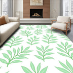 Simple Leaf Pattern Design Rug