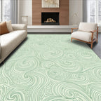 Abstract Swirl Graphic Design Rug
