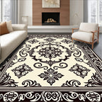 Classic Ornate Floral Scroll Pattern Rug