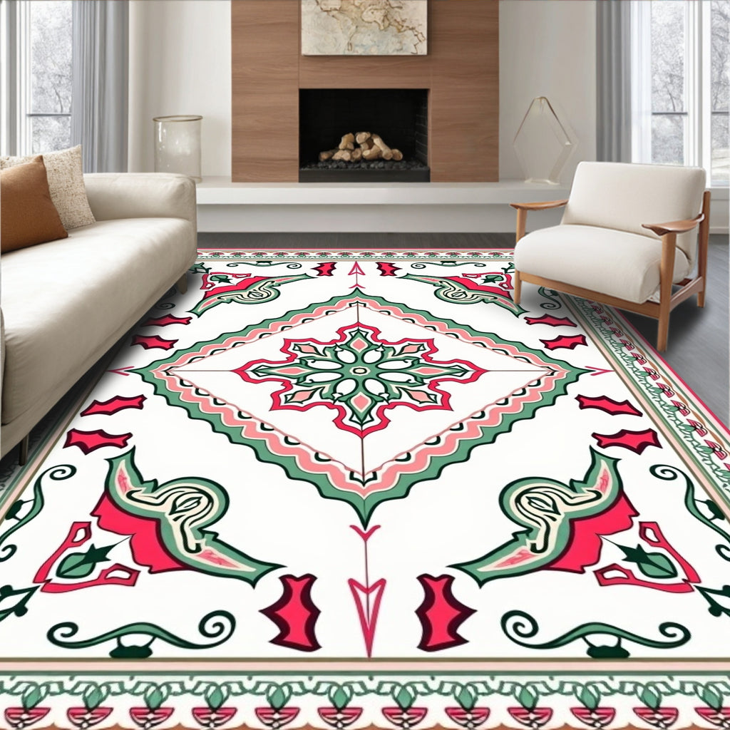 Ornate Floral Vine Patterns Rug