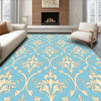 Ornate Vintage Scrollwork Pattern Rug