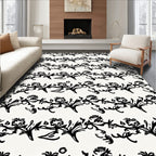 Delicate Floral Vine Pattern Rug