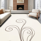 Swirl Floral Pattern Design Rug