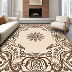 Ornate Floral Scrollwork Traditional Rug