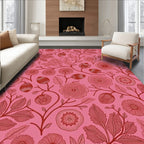 Vintage Floral Branch Pattern Rug