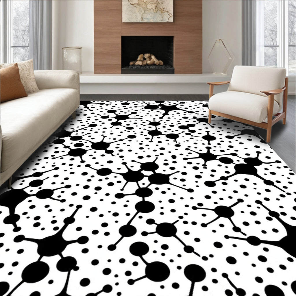 Abstract Molecular Pattern Design Rug