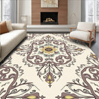 Floral And Vine Medallion Pattern Rug