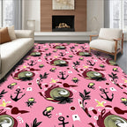 Whimsical Anchor Spiral Pattern Rug