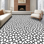 Abstract Irregular Geometric Network Pattern Rug