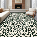 Ornate Floral Swirls Pattern Rug
