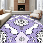 Mandala Floral Lavender Pattern Rug