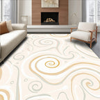 Soft Swirls And Circles Pattern Rug