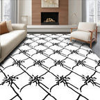 Diamond Chain With Starburst Motif Rug
