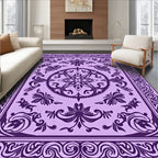 Ornate Floral Mandala Pattern Rug