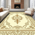 Intricate Floral Border Design Rug