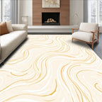 Creamy Swirls Gentle Pattern Design Rug