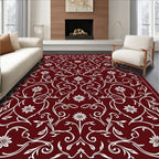 Damask Floral Vine Pattern Rug