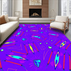 Bold Abstract Geometric Vivid Shapes Rug