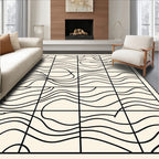 Abstract Wave Pattern Design Rug