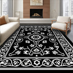 Classic Floral Border With Central Medallion Rug