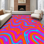 Vibrant Swirls Bold Pattern Rug