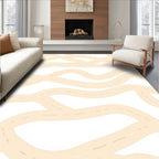 Abstract Winding Road Pattern Rug