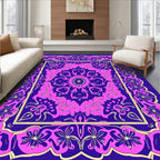 Vibrant Floral Mandala Design Rug
