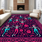 Skeleton Dance Festival Pattern Rug