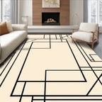 Modern Geometric Line Art Design Rug