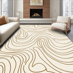 Organic Swirl Pattern Design Rug