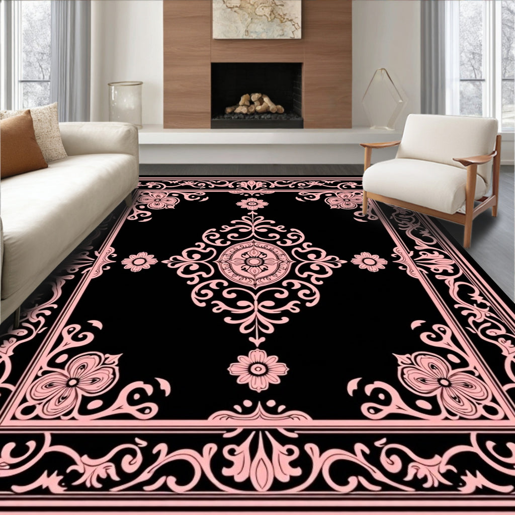 Ornate Floral Vintage Pattern Rug