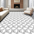 Durable Interlocking Geometric Pattern Rug