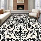 Vintage Floral Mandala Pattern Rug