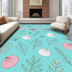 Coastal Seabed Botanical Pattern Rug
