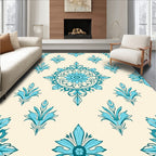 Elegant Floral Medallion Pattern Rug