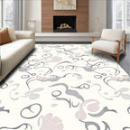 Abstract Swirls Gentle Color Pattern Rug