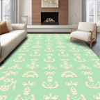 Light Cream Vintage Filigree Pattern Rug