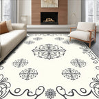 Classic Floral Scrollwork Design Rug