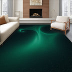 Cosmic Swirl Emerald Nebula Rug