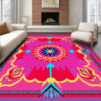 Vibrant Mandala Floral Graphic Rug