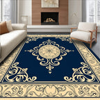 Ornate Floral Border Pattern Rug
