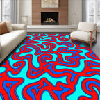 Bold Abstract Swirls Design Rug