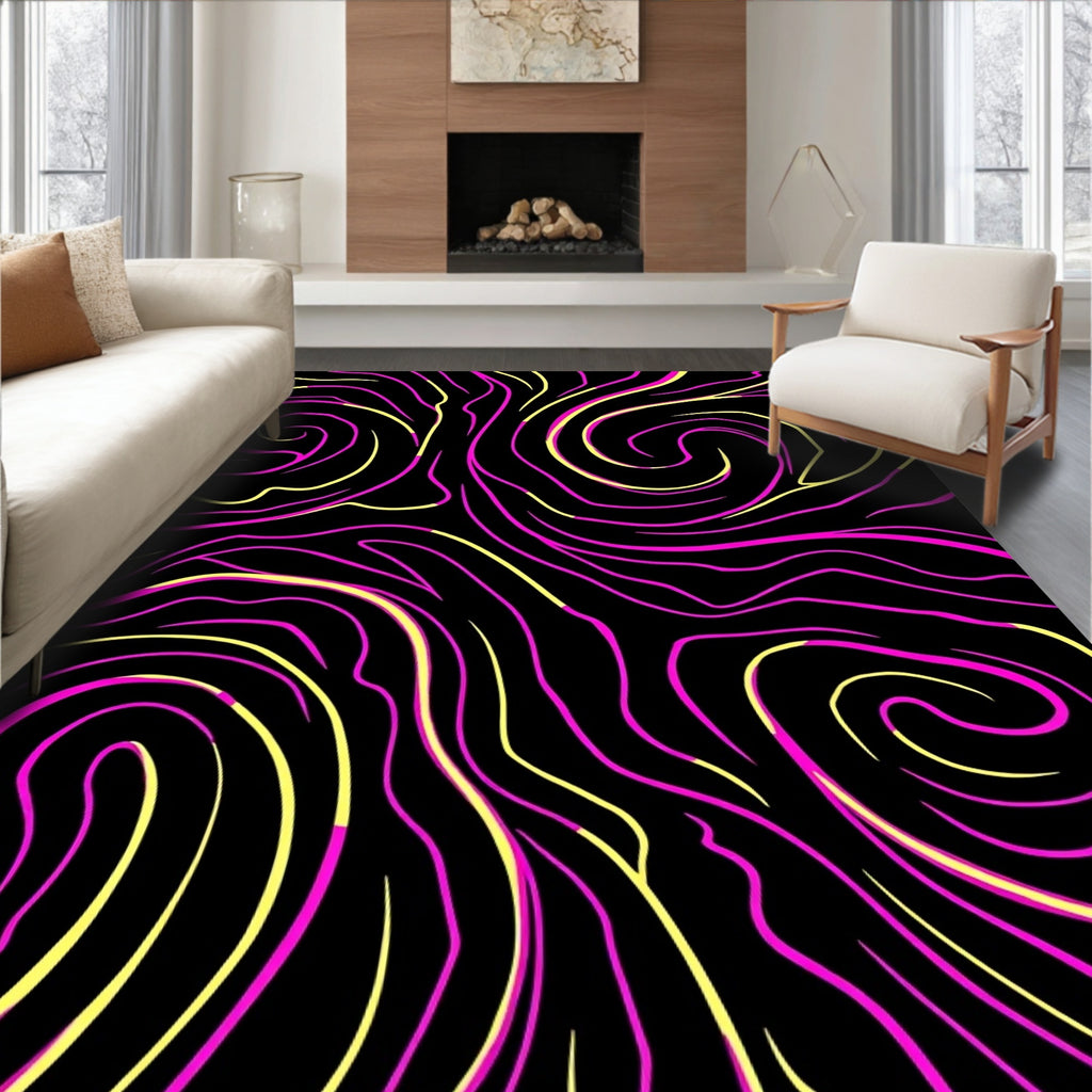 Bold Swirls Pattern Rug