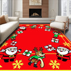 Christmas Characters Gifts Festive Pattern Rug